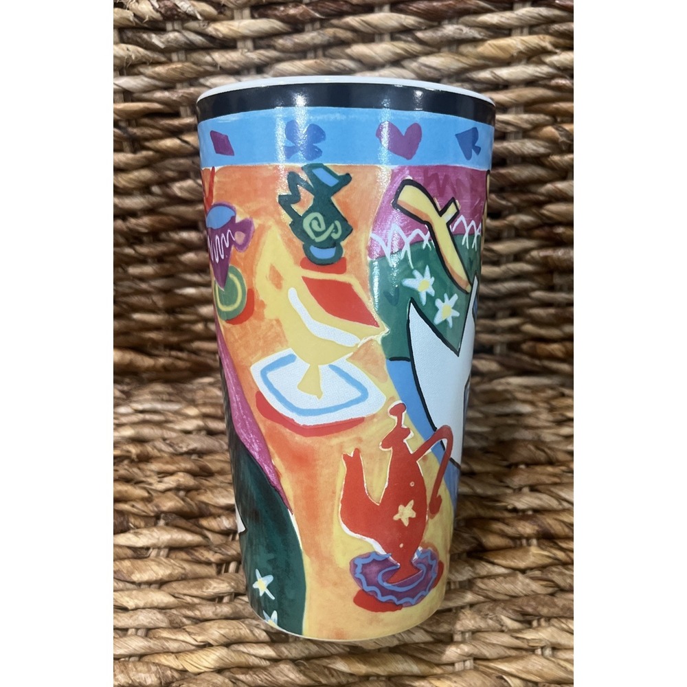 Vintage Disney Store Alice in Wonderland Abstract Tall Coffee Tea Mug Cup 6.5" - Picture 7 of 7